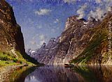 View of a Fjord by Adelsteen Normann